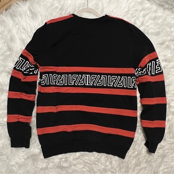 LF the Brand Cotton Logo Sweatshirt Orange Black - Picture 4 of 8